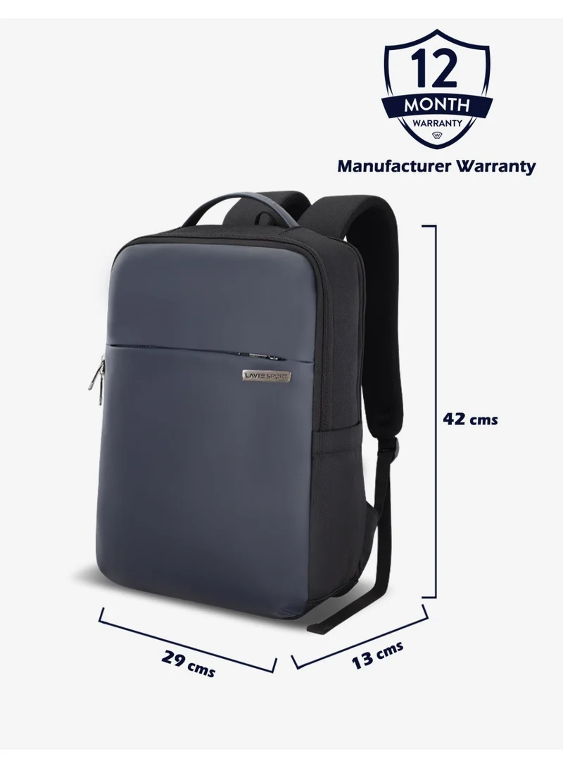 Lavie  Sport Vogue Laptop backpack 17L |Multifunctional Laptop Backpack with Trolley sleeve For Men & Women (BLACK/NAVY)  | Best Price UAE